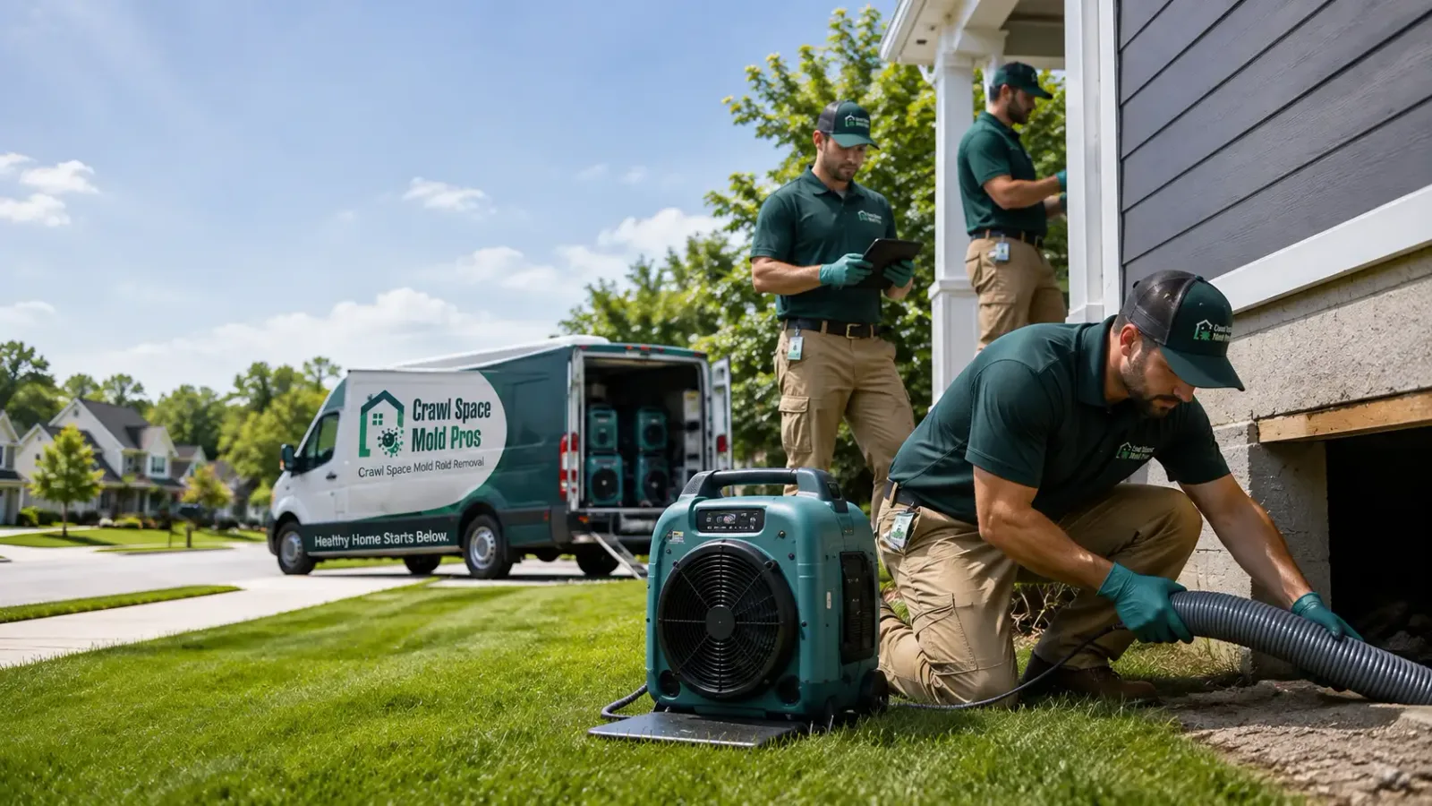 Crawl Space Mold Removal in Denison, IA